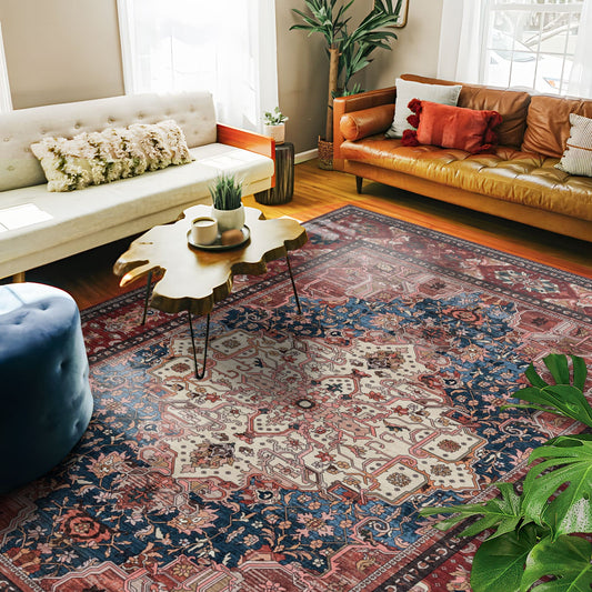 Royal Antique Persian Vintage Design Rug Machine Washable