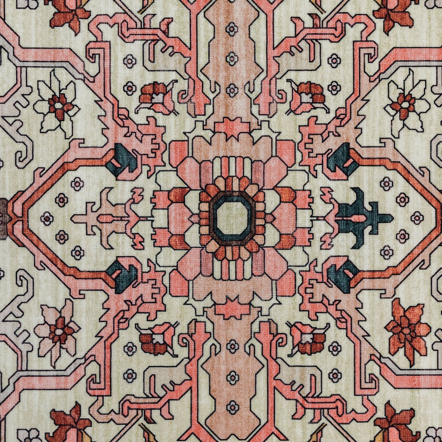 Royal Antique Persian Vintage Design Rug Machine Washable