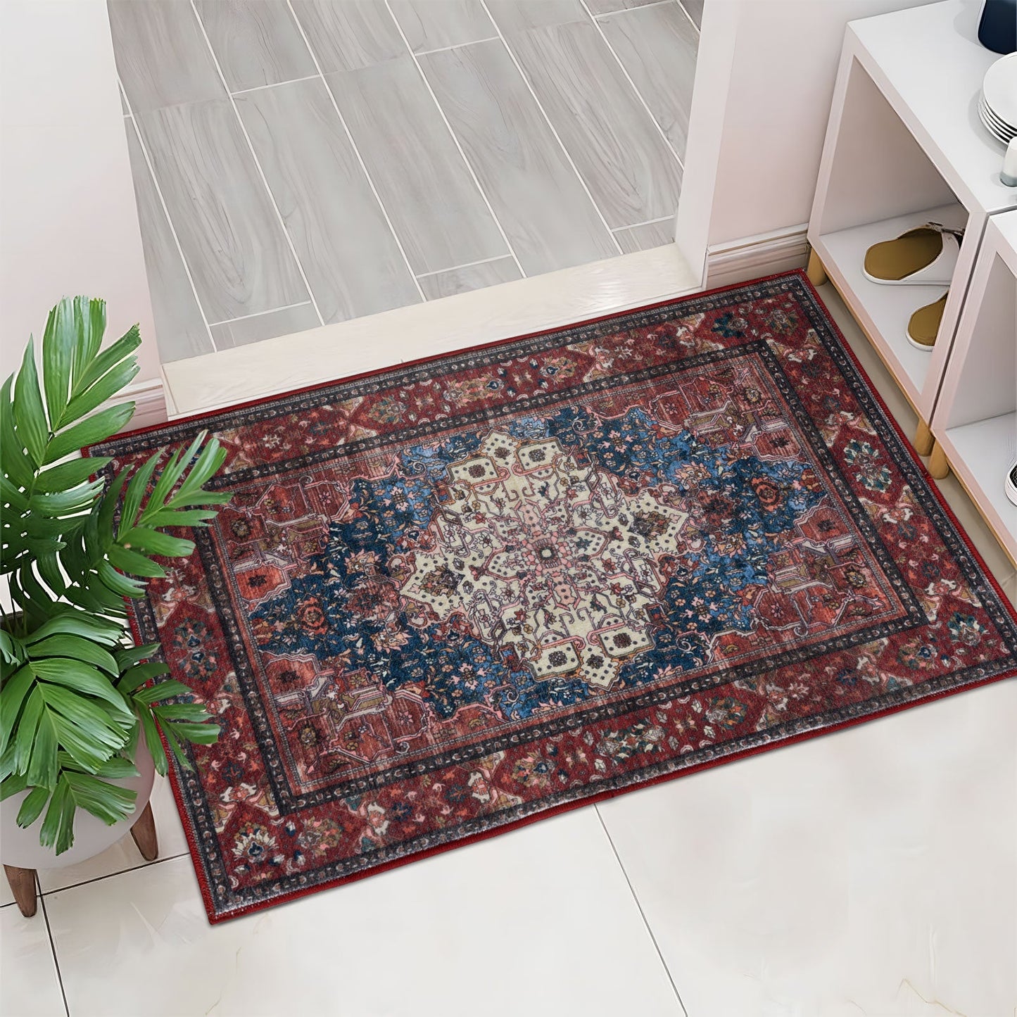Royal Antique Persian Vintage Design Rug Machine Washable